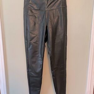 Faux leather Athleta leggings